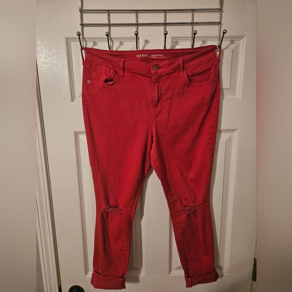 Red jeans